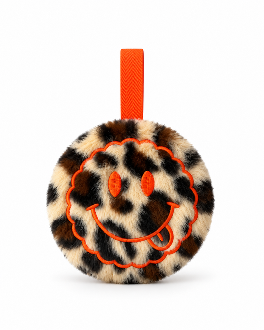 Smiley speendoekje accessoire - Panter / Oranje