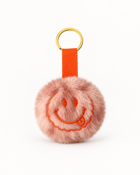 Smiley Sleutelhanger - Roze Panter