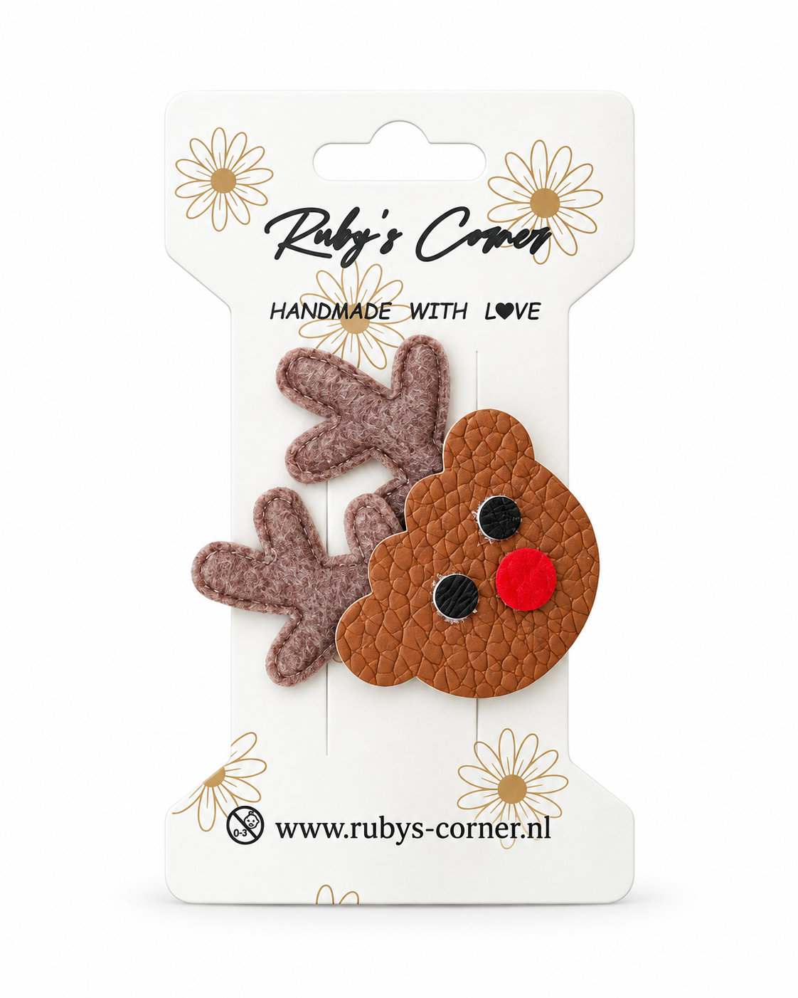 Kerst Haarspeldjes – Rendier Bruin
