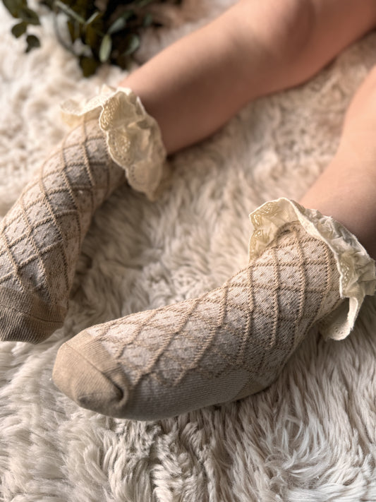 Sokjes Lace Bruin