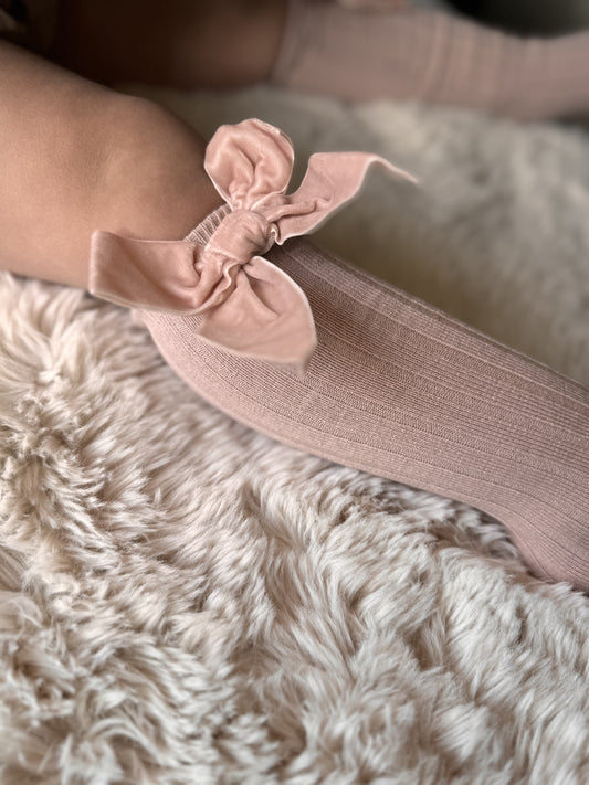Kniekousen Strik Roze