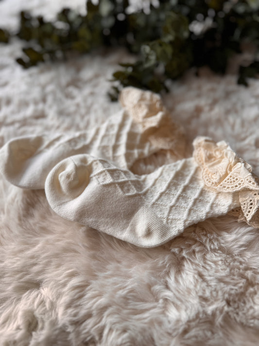 Sokjes Lace Beige