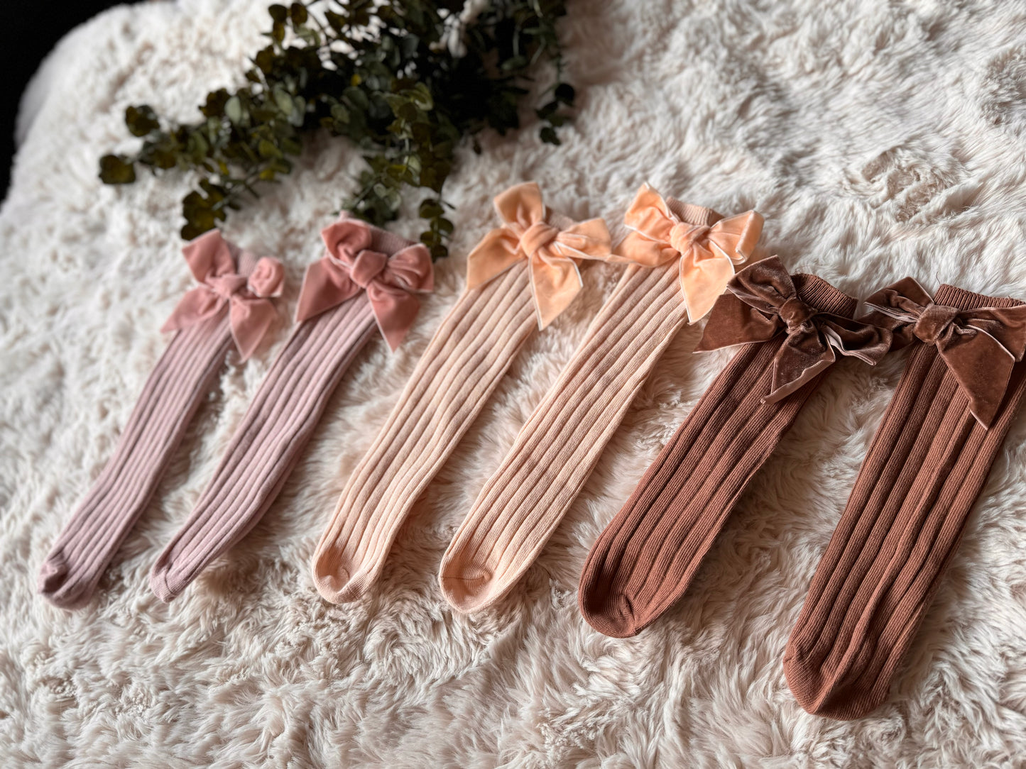 Kniekousen Strik Beige