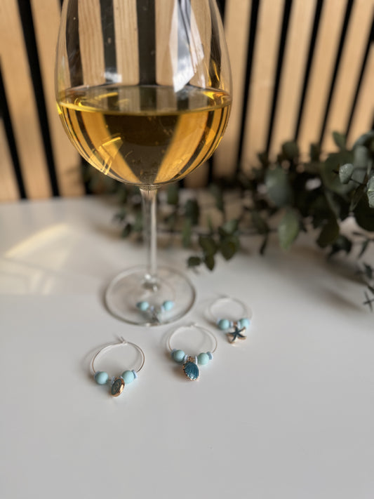 Wijnmarkers Ringen - Set Blauw Beach