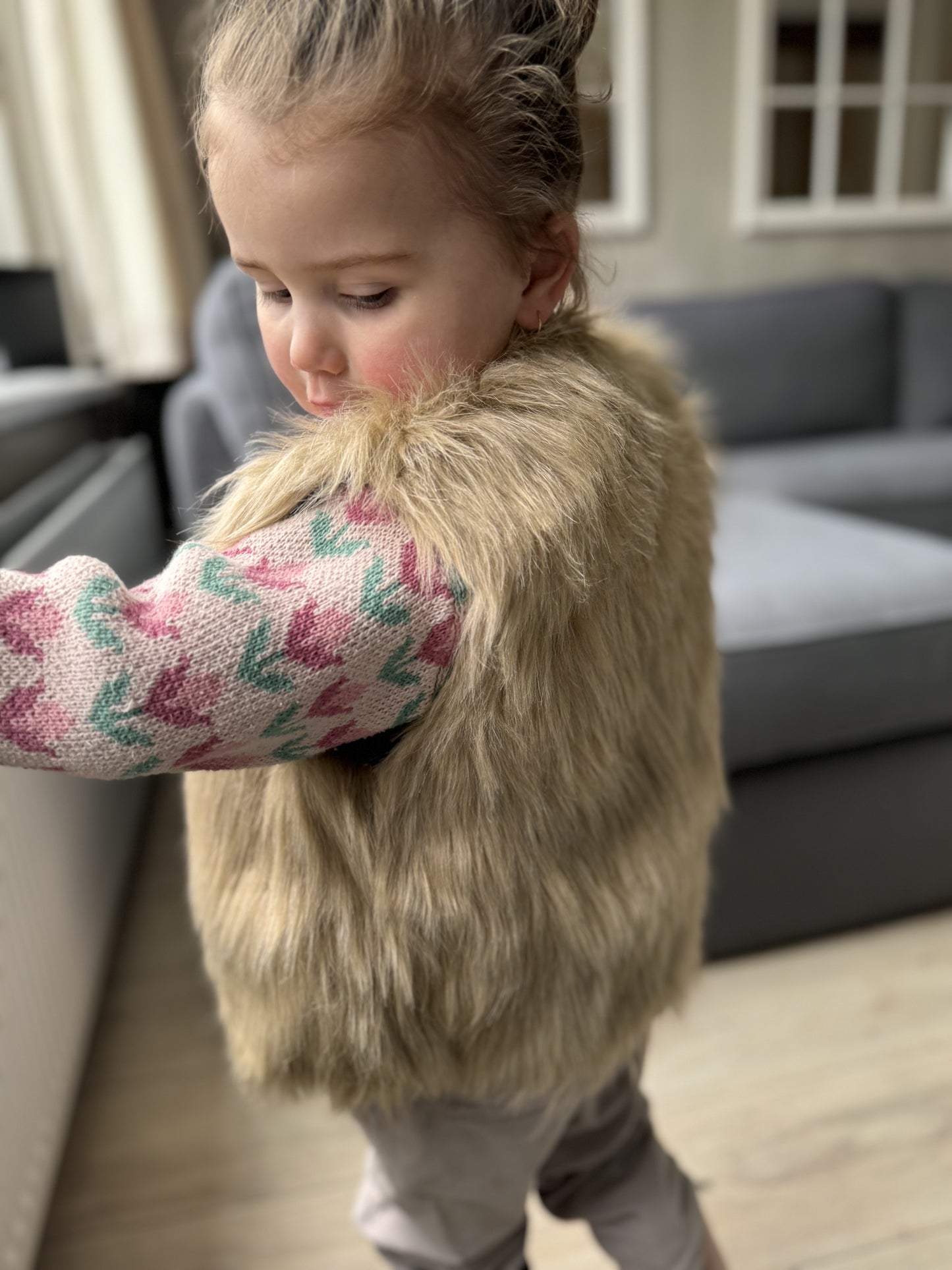 Gilet Bont Lang Haar