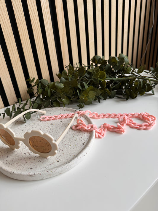 Brillenkoord Schakels - Ketting voor Zonnebril - Licht Roze