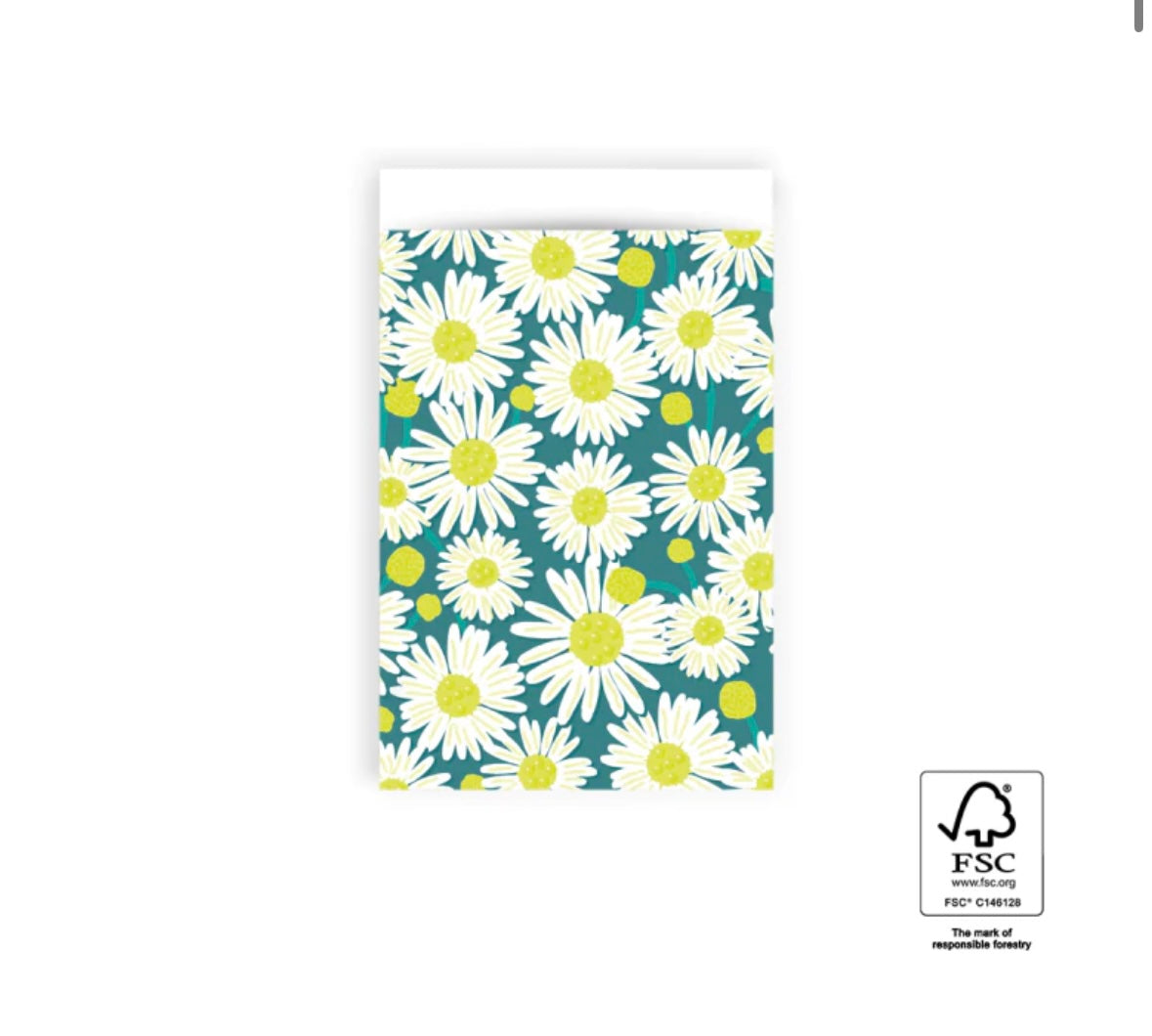 Cadeauzakjes Daisy Jade Blue 27 x 34cm - 5 stuks