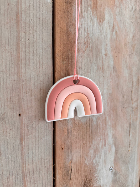 Bijtketting - Regenboog - Roze