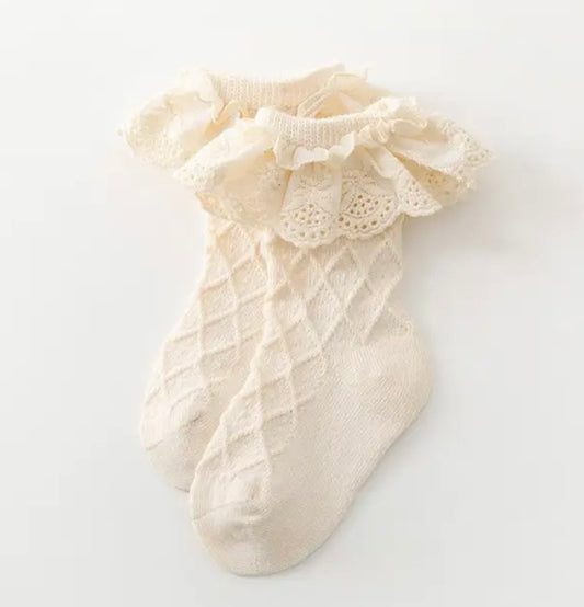 Sokjes Lace Beige