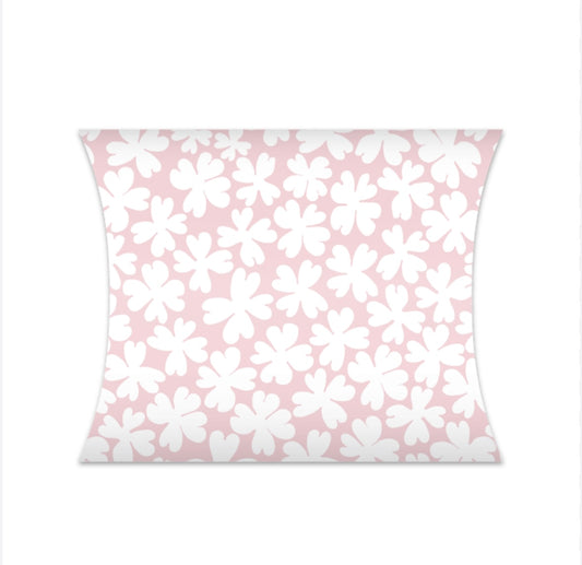 Kadodoosje / gondeldoosje `Flower power` Roze