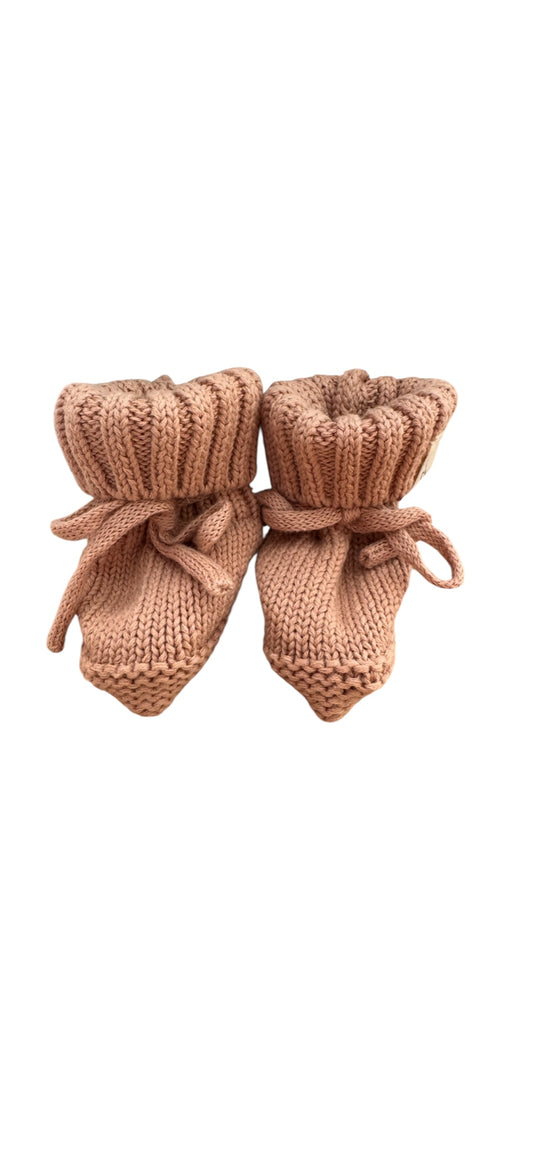 Gebreide babyslofjes - Bruin - B2B - Incl Btw