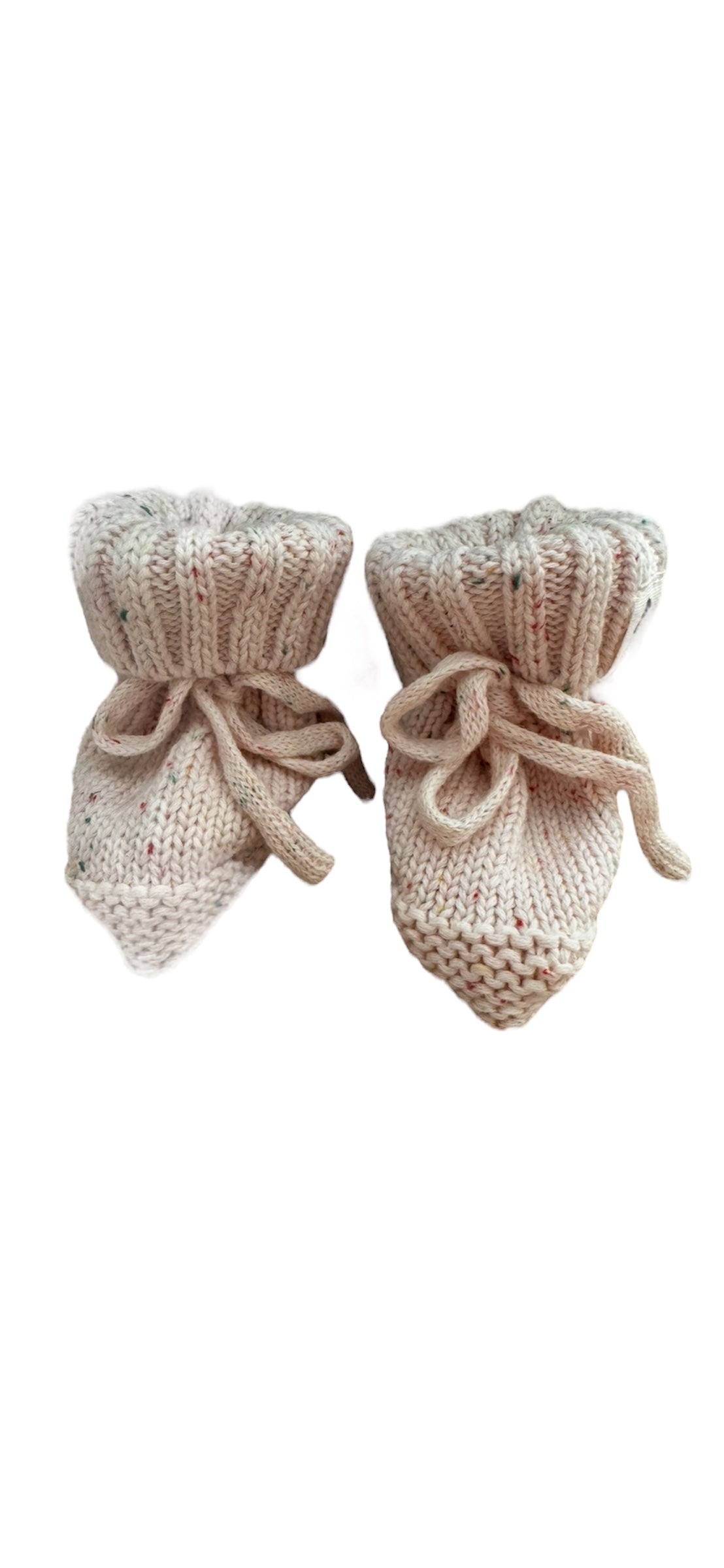 Gebreide babyslofjes - Beige - B2B - Incl Btw