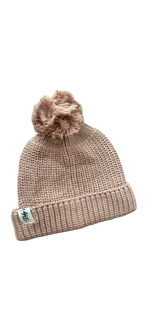 Gebreide babymuts – Bruin - B2B - Incl Btw