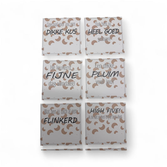 Broodtrommelkaartjes – Set van 10 - Croissantjes