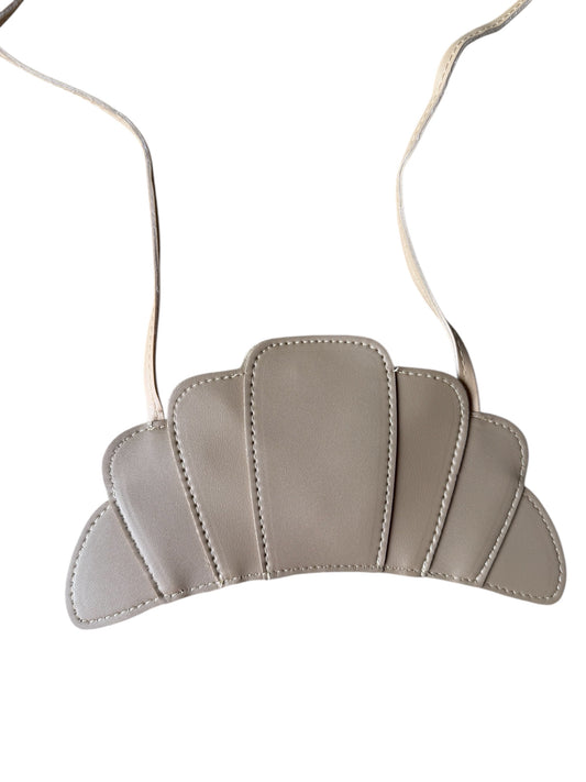 Croissant schoudertasje – beige