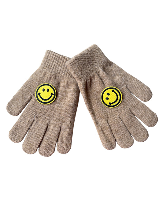 Kinderhandschoenen Smiley - Bruin