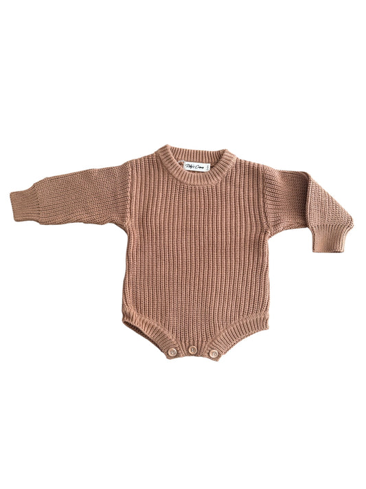 Gebreide romper – B2B - Bruin - Incl Btw