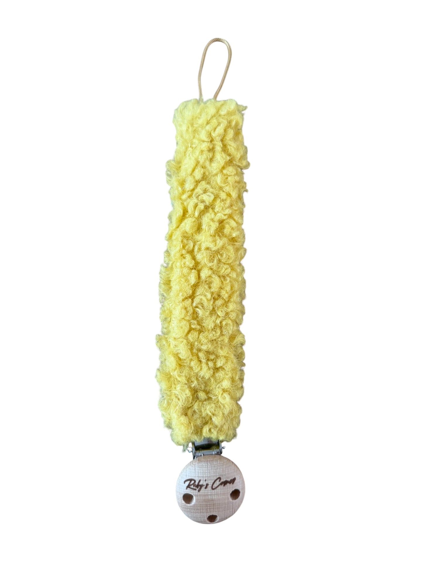 Speenkoord Teddy - B2B - Geel - Incl Btw