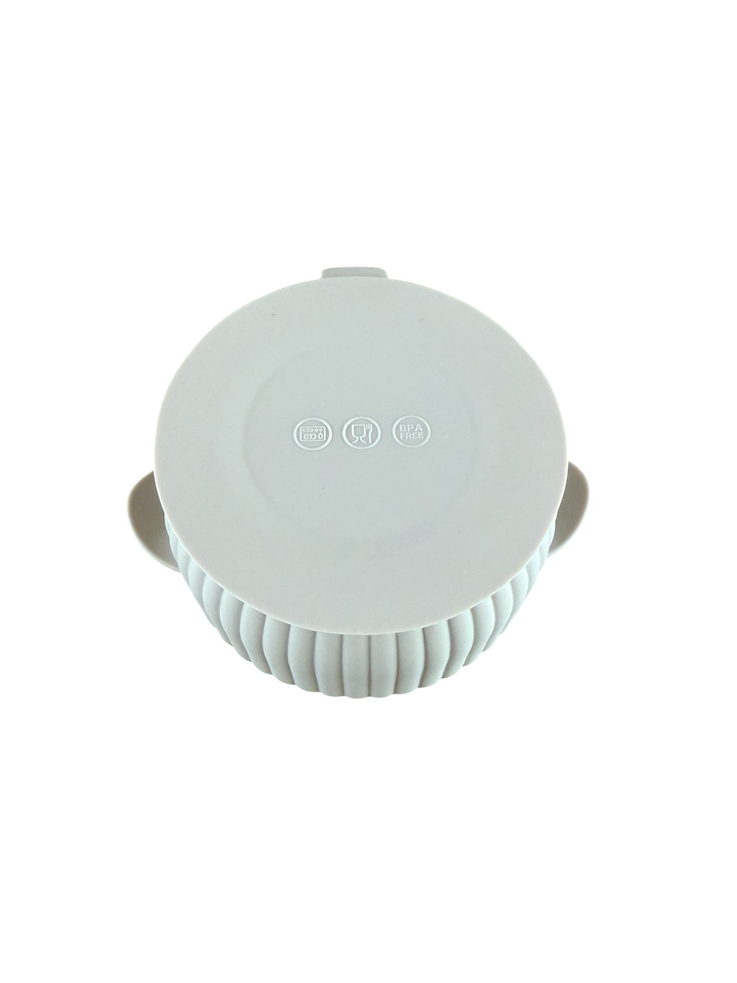 Siliconen schaaltje met RVS inzet – Beige