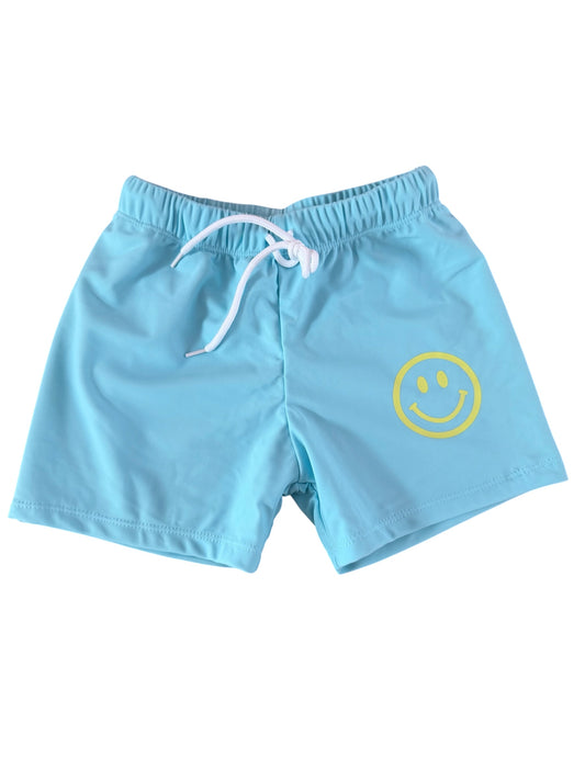 Zwembroek Smiley Geel - Blauw