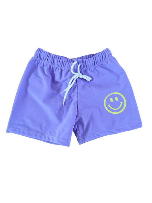 Zwembroek Smiley Geel - Paars