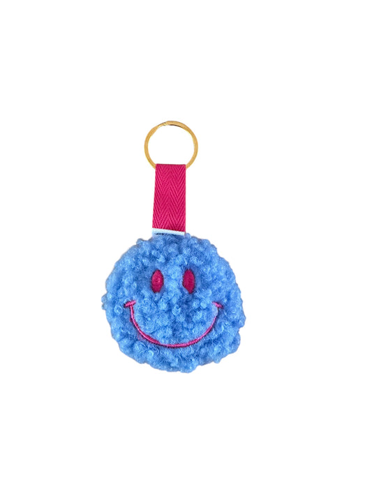 Sleutelhanger Smiley - Teddy - Blauw