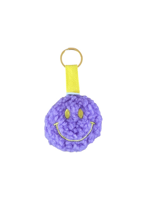 Sleutelhanger Smiley - Teddy - Paars