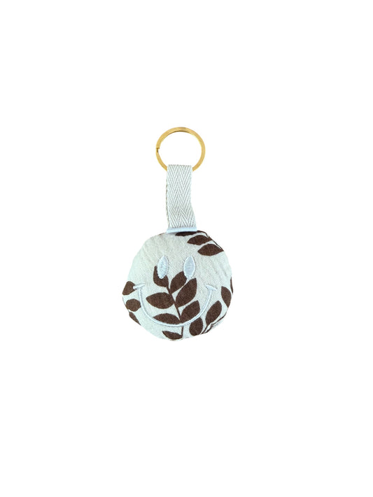 Sleutelhanger Smiley - Mousseline - Blaadjes