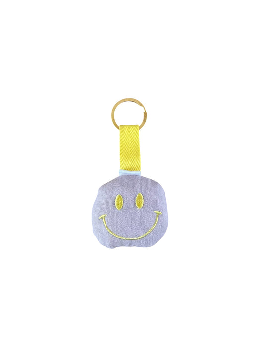 Sleutelhanger Smiley - Mousseline - Lilla