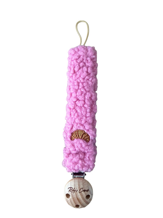 Speenkoord Teddy - Croissant - Roze