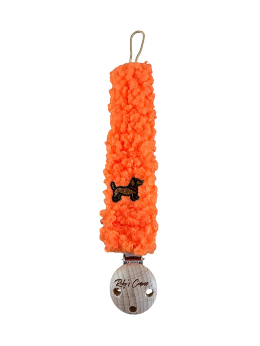 Speenkoord Teddy - Teckel - Oranje