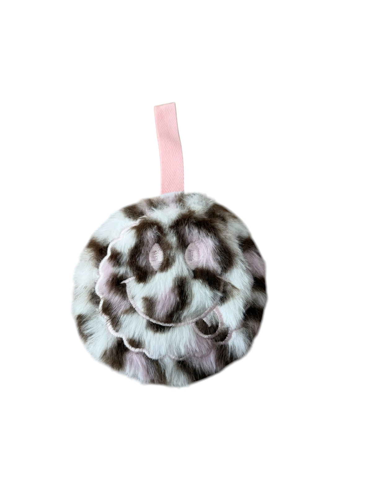 Smiley speendoekje accessoire - Panter / Licht Roze