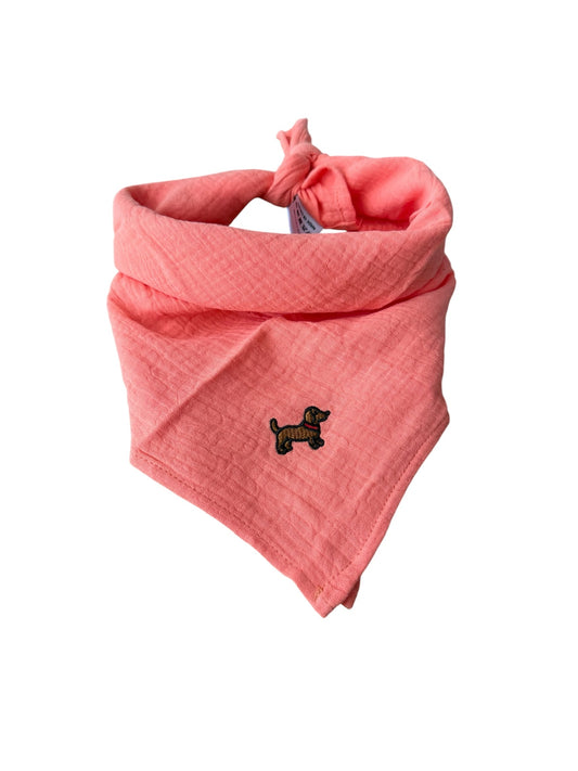 Bandana sjaaltje - Donker Zalm - Teckel