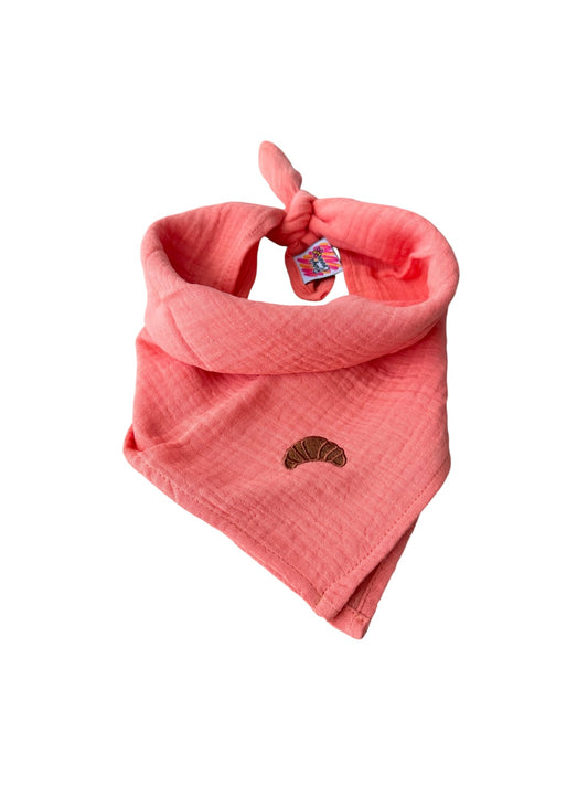 Bandana sjaaltje - Donker Zalm - Croissant