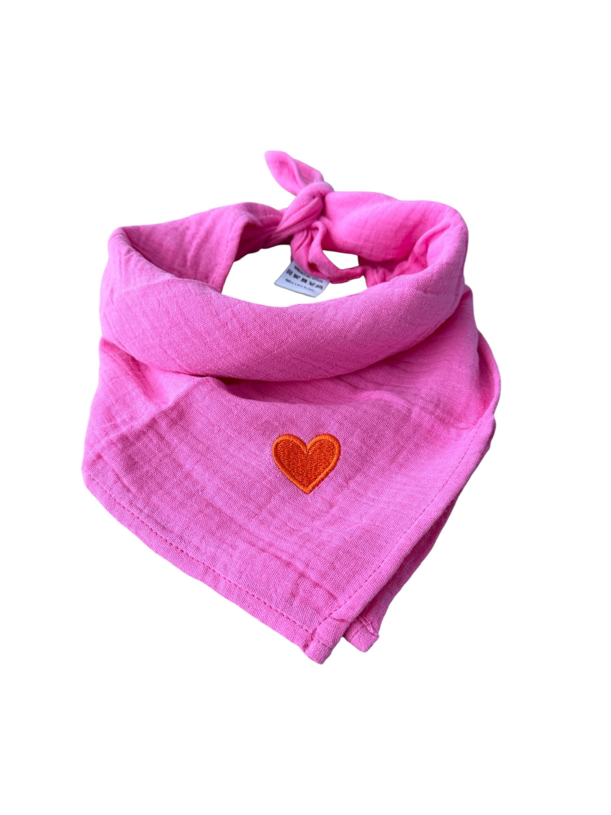 Bandana sjaaltje - Roze - Hartje