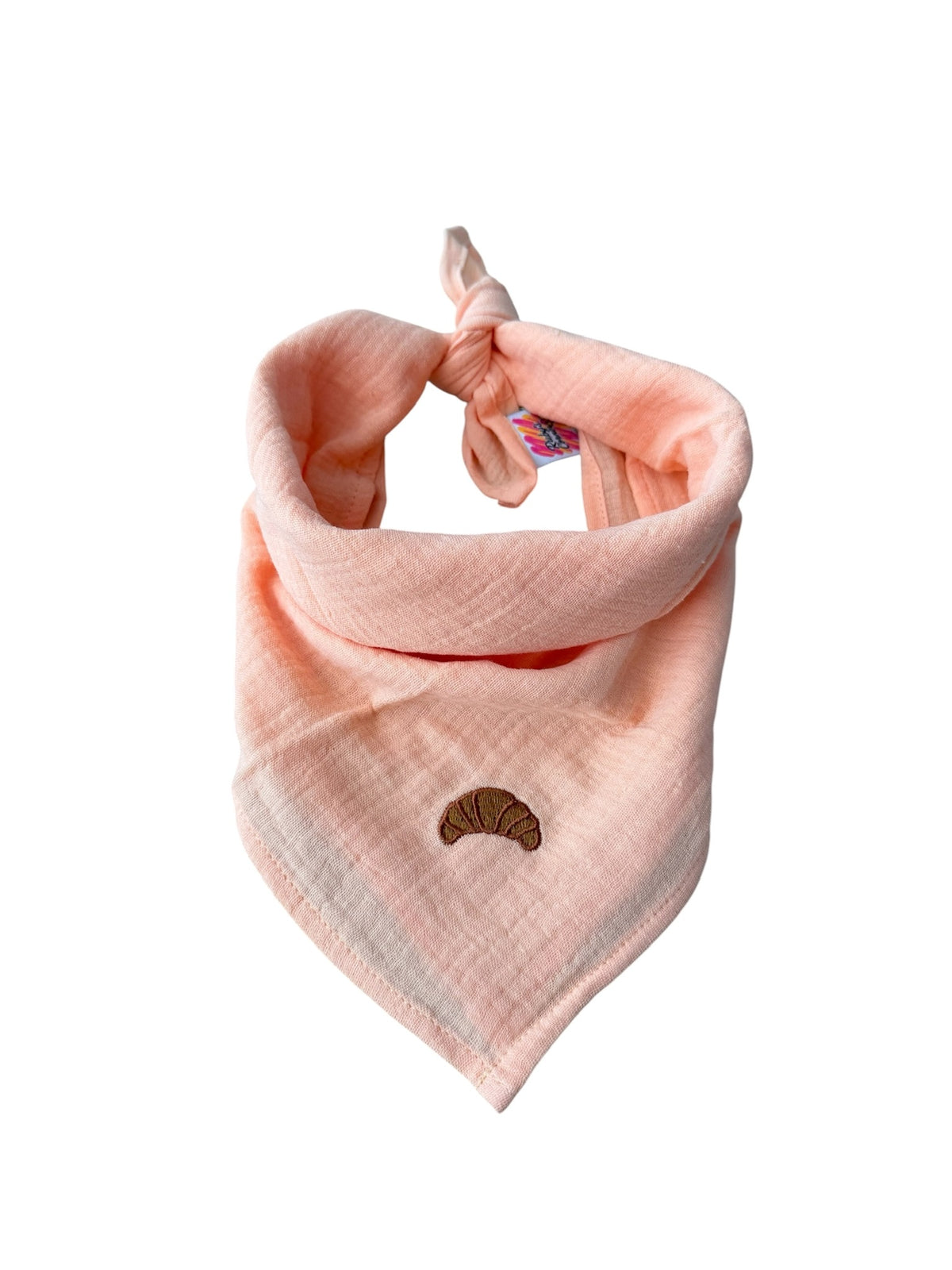 Bandana sjaaltje - Licht Zalm - Croissant