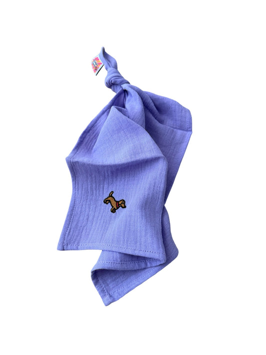 Multifunctionele mousseline doek - Paars - Teckel