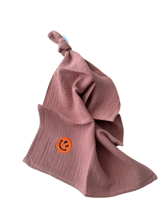 Multifunctionele mousseline doek - Bruin - Smiley