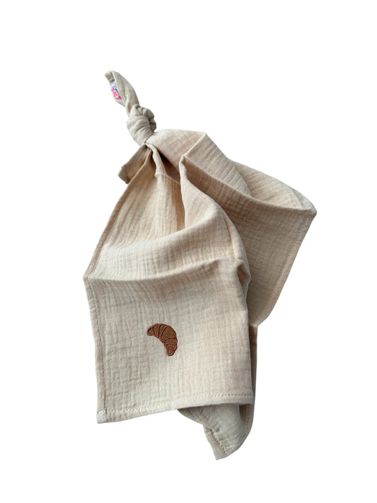 Multifunctionele mousseline doek - Beige - Croissant