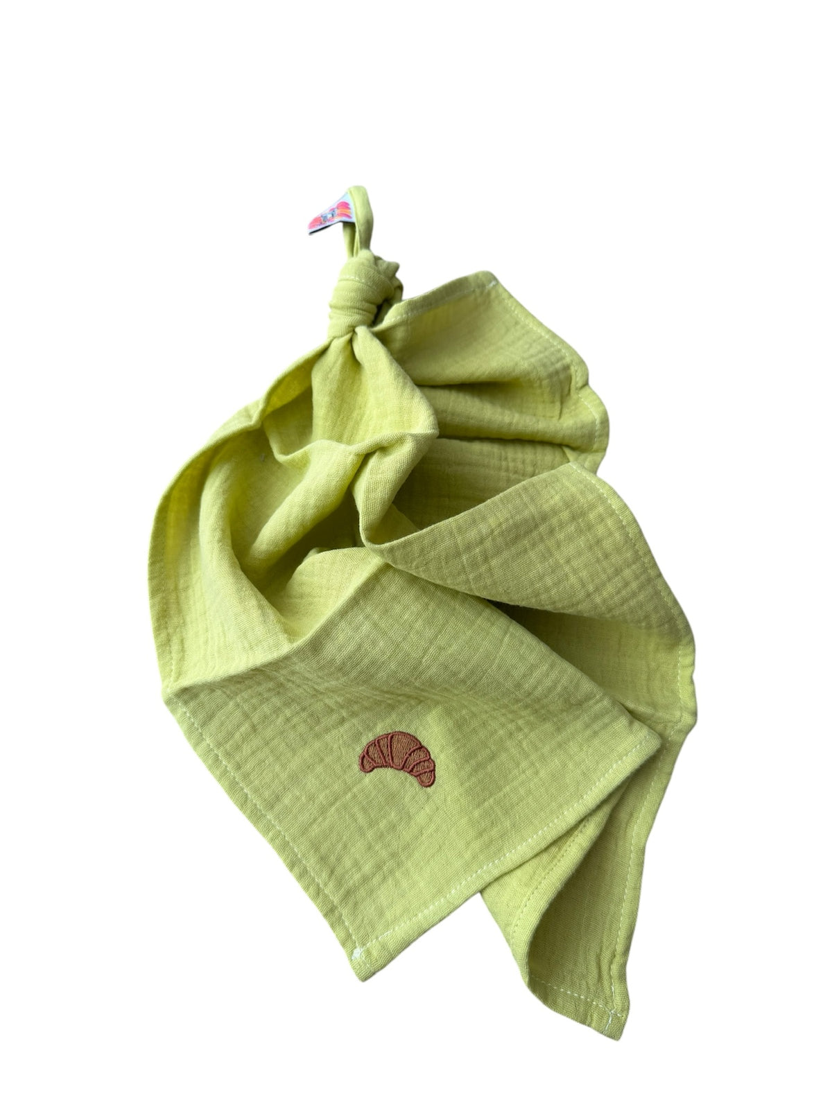 Multifunctionele mousseline doek - Kiwi - Croissant
