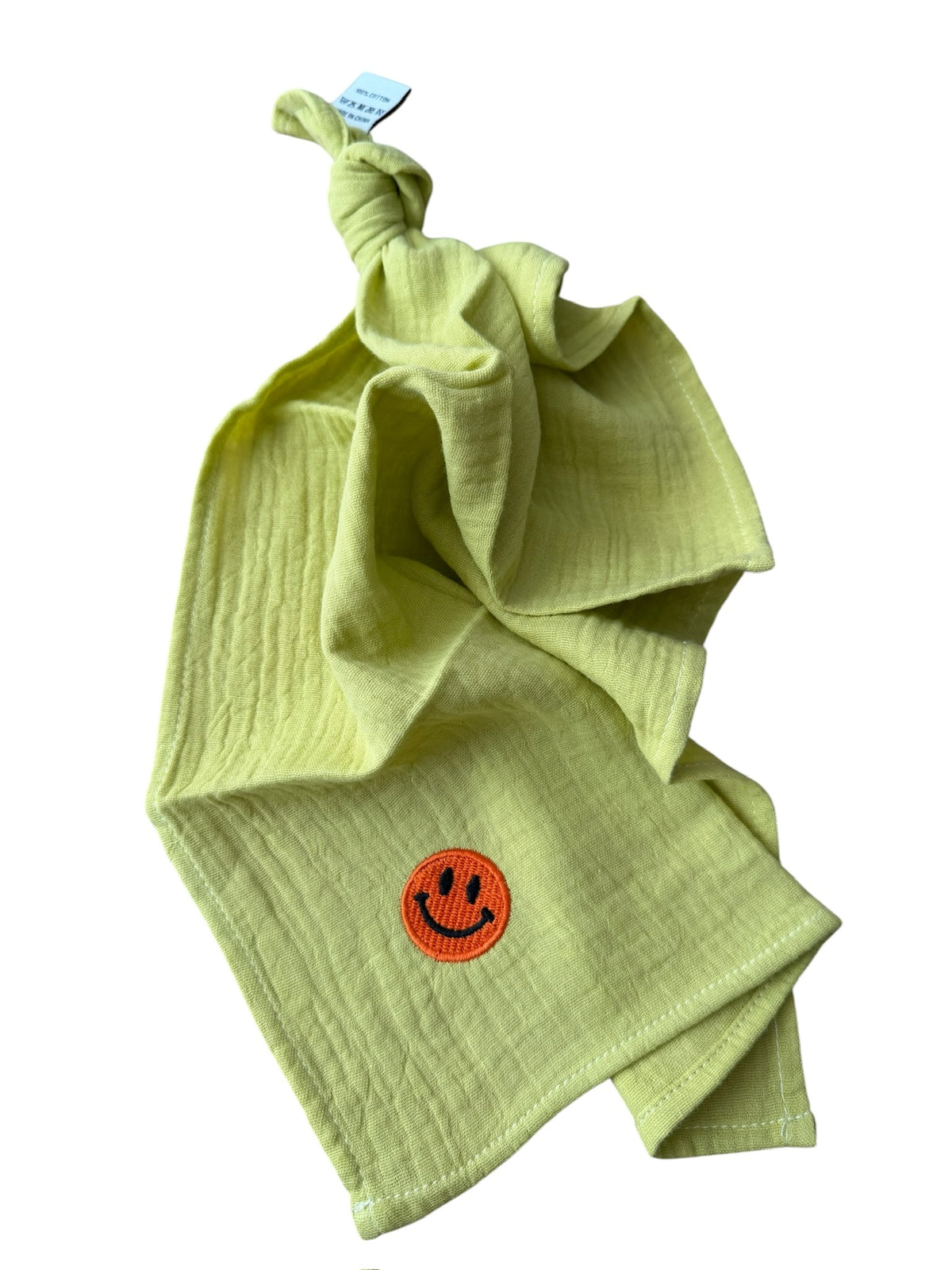 Multifunctionele mousseline doek - Kiwi - Smiley