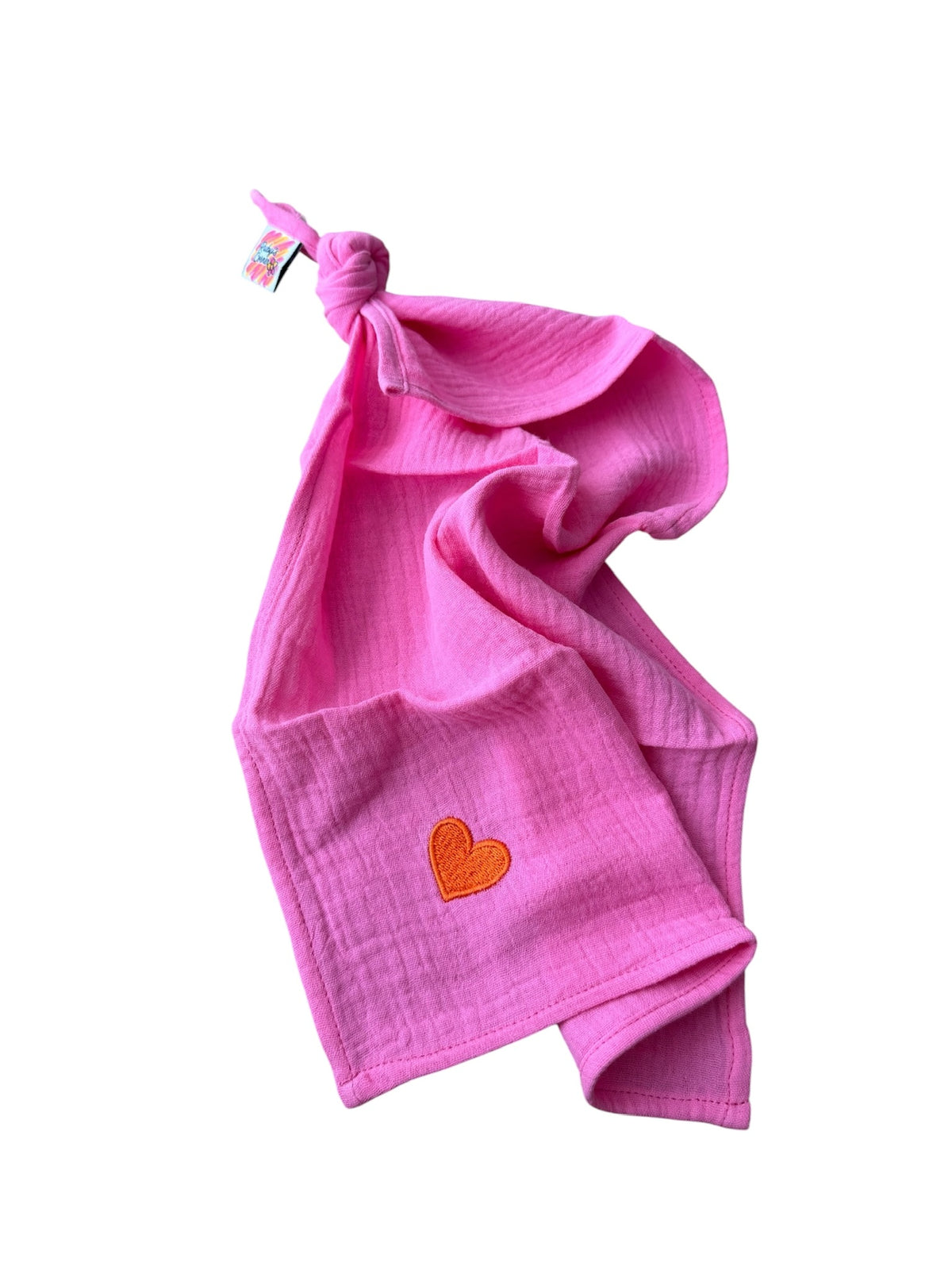 Multifunctionele mousseline doek - Roze - Hartje