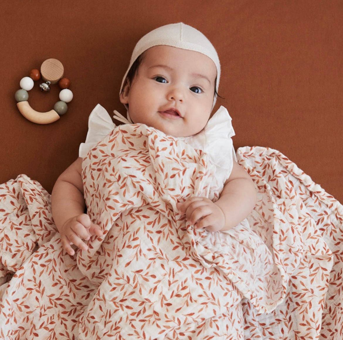 Cam Cam Copenhagen - Hydrofiele doek XL - Caramel Leaves