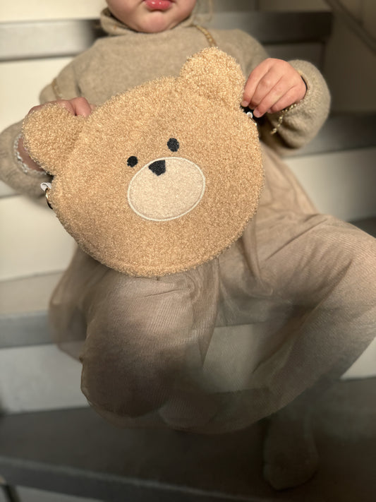 Schoudertasje TeddyBear Beige