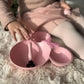 Peuter Baby Dinerbord-Servies voor Kinderen-Eetset voor kinderen-Kinderserviesset-3 delig-Duurzaam-Eco Friendly-Tarwe-Minnie-Roze