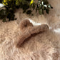 Fluffy Faux Fur Haarklem Rond Beige