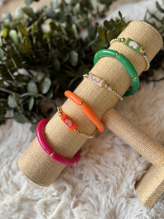 ARMBANDJE Hartje - Neon Green