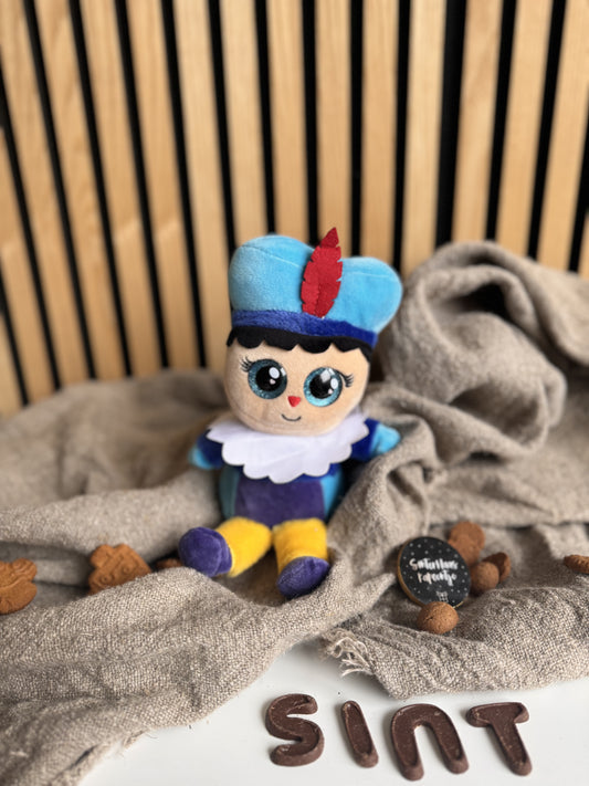 Knuffel Pietje Met Naam - Blauw