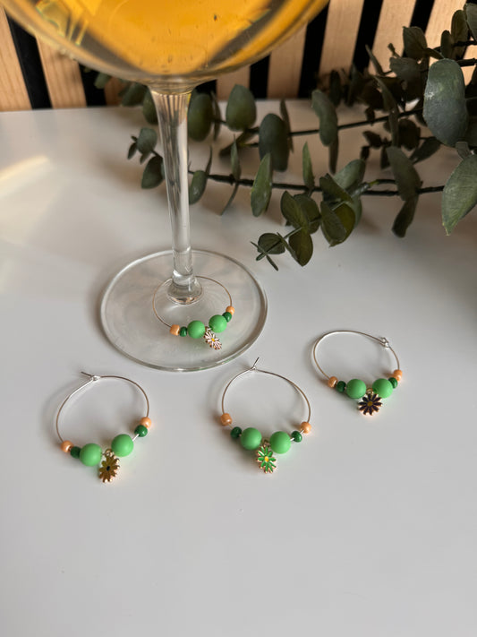 Wijnmarkers Ringen - Set Groen Madelief