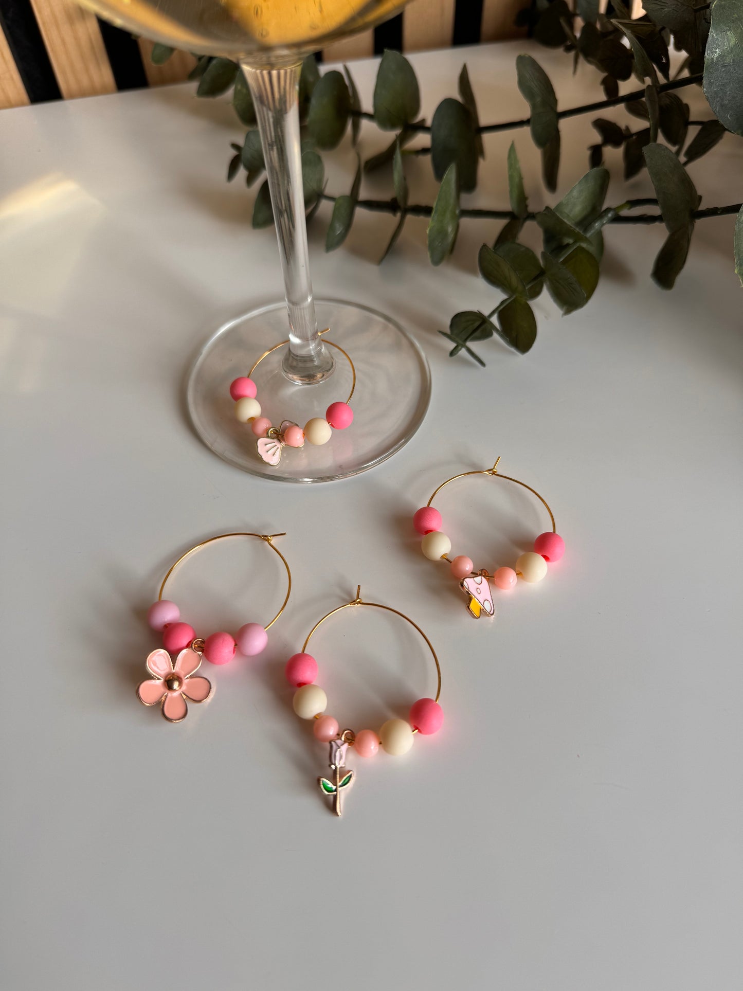 Wijnmarkers Ringen - Set Roze